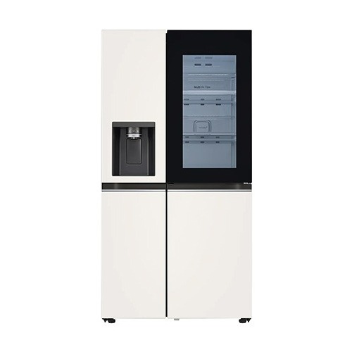 [렌탈]LG 디오스 얼음정수기 냉장고 오브제컬렉션 양문형J814MEE7-R (베이지+베이지) 7년의무사용